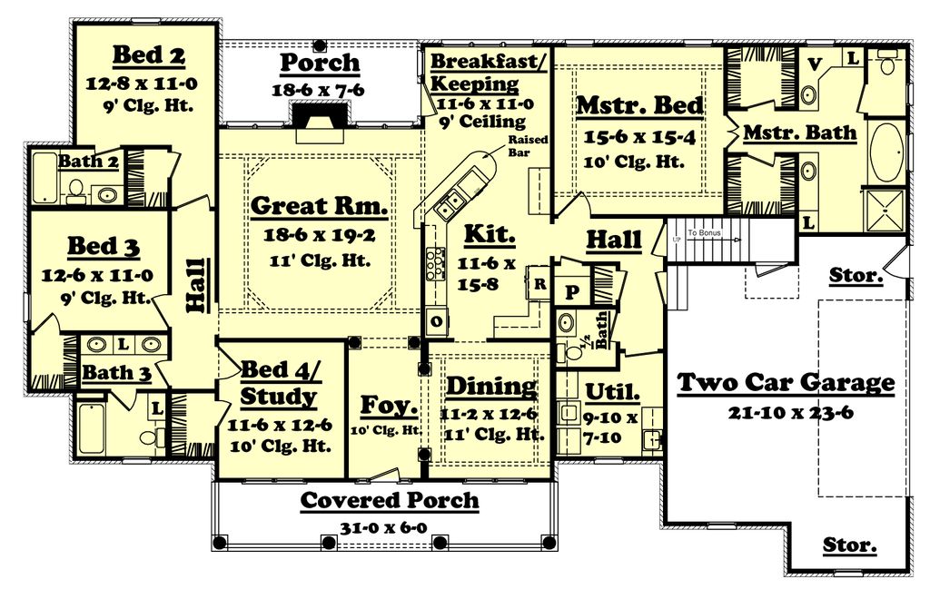 2500 sq plans ft house ranch foot story floor plan square bedroom feet homes basement style luxury walkout beds baths